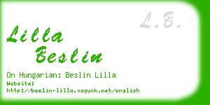 lilla beslin business card